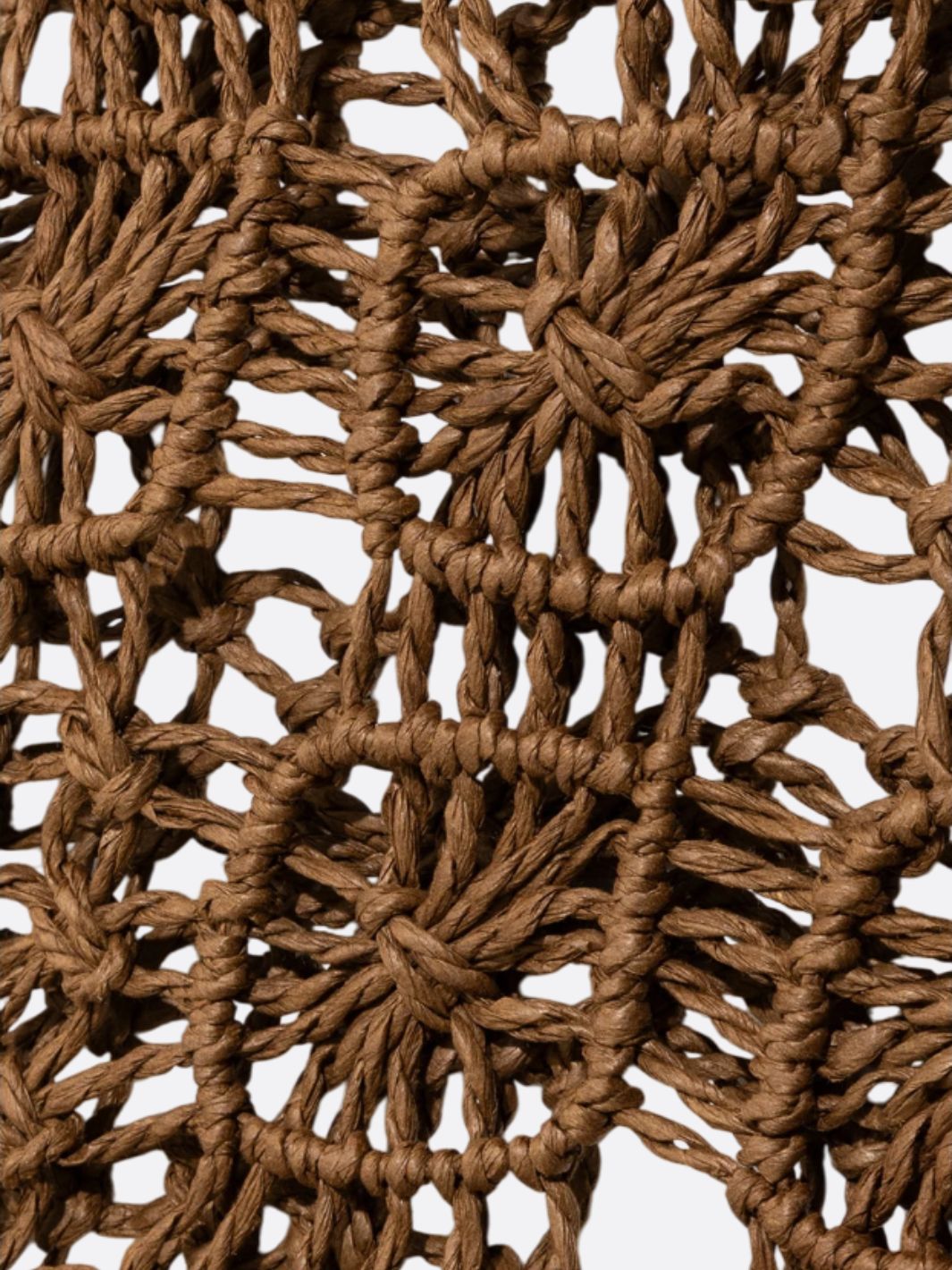Sac cabas en filet et crochet