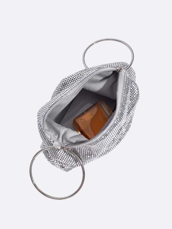 Sac de soirée argenté